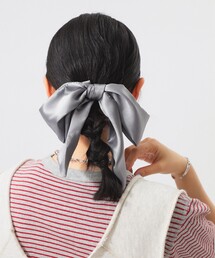 BEAMS BOY | サテン リボン クリップ(バレッタ/ヘアクリップ)