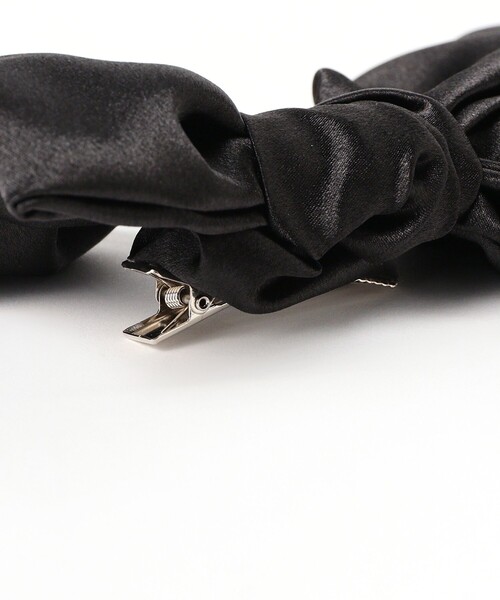 BEAMS BOY（ビームスボーイ）の「サテン リボン クリップ（バレッタ/ヘアクリップ・レディース・グレー/ブラック・ONE SIZE）」の8枚目の写真
