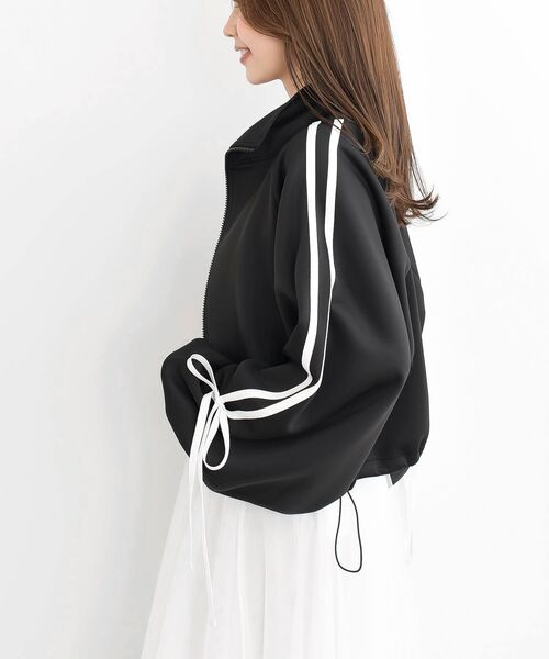 rps(アールピーエス)の「リボンライントラックジャケット(ブルゾン・レディース・アイボリー/ブラック・フリー)」の19枚目の写真