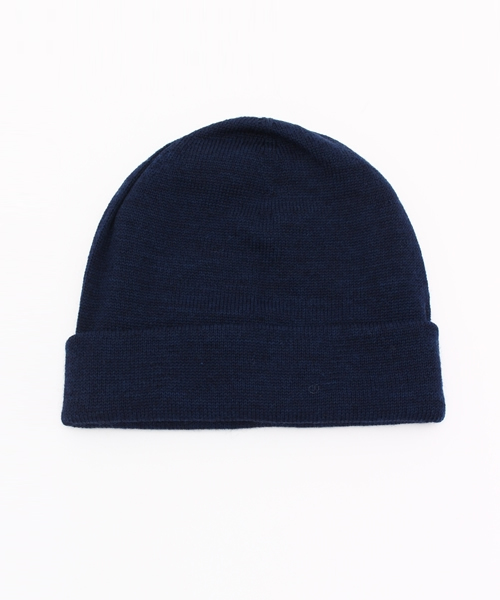 WHITE MOUNTAINEERING（ホワイトマウンテニアリング）の「【White Mountaineering】WHITE LOGO KNIT CAP（ニットキャップ/ビーニー・レディース・ダークグレー/ネイビー・0）」の3枚目の写真