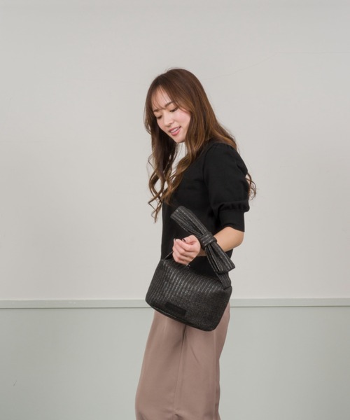 セール】【HELOYSE/エロイーズ】リボンポーチ ハンドバッグ