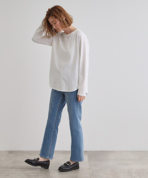 grove（グローブ）の「裾テールロンT（Tシャツ/カットソー・レディース・ホワイト系5/オフホワイト・01/02/04/03/05）」の5枚目の写真