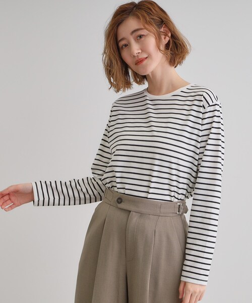 grove（グローブ）の「裾テールロンT（Tシャツ/カットソー・レディース・ホワイト系5/オフホワイト・01/02/04/03/05）」の7枚目の写真