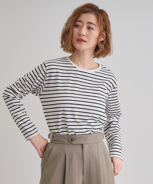 grove（グローブ）の「裾テールロンT（Tシャツ/カットソー・レディース・ホワイト系5/オフホワイト・01/02/04/03/05）」の8枚目の写真