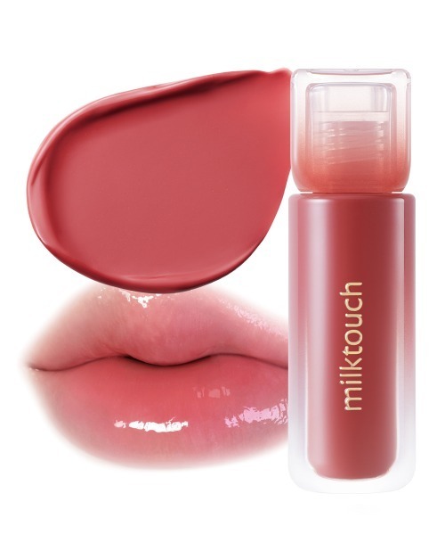 Milk Touch（ミルクタッチ）の「【NEW! #花雨グロス】デューステインシアーリップグロス（口紅/リップティント/グロス・レディース・03ピオニーレイン/01モーニングヘイズ(WEB限定カラー)/02バブリーピンク/07モーヴシャワー/04メロウエンディング(WEB限定カラー)/05ピーチドロップ/06ローズデミュア・FREE）」の6枚目の写真