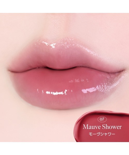 Milk Touch（ミルクタッチ）の「【NEW! #花雨グロス】デューステインシアーリップグロス（口紅/リップティント/グロス・レディース・03ピオニーレイン/01モーニングヘイズ(WEB限定カラー)/02バブリーピンク/07モーヴシャワー/04メロウエンディング(WEB限定カラー)/05ピーチドロップ/06ローズデミュア・FREE）」の19枚目の写真