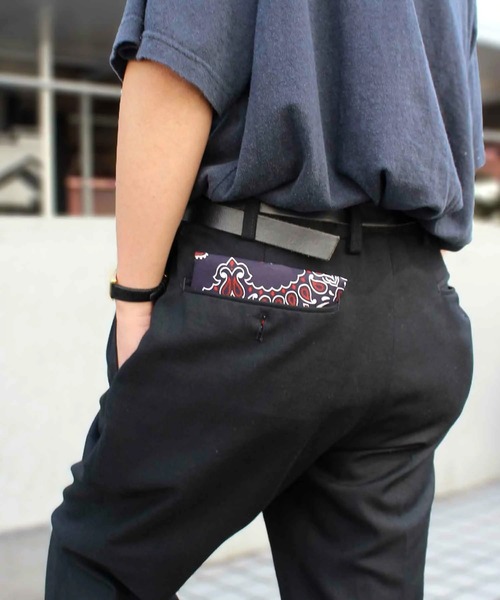 HAV-A-HANK（ハバハンク ）の「【HAV-A-HANK】ハバハンク ペイズリー柄バンダナ MADE IN USA NBA-0001（バンダナ/スカーフ・メンズ・オリーブ/サックスブルー/ブラック×レッド/グレー/ターコイズブルー/シルバー/ブラウン/レッド/ピンク/ライム/グリーン/バーガンディー/ベージュ/ネイビー/オレンジ/ダークネイビー/ロイヤルブルー/ブラック/ホワイト・FREE）」の10枚目の写真