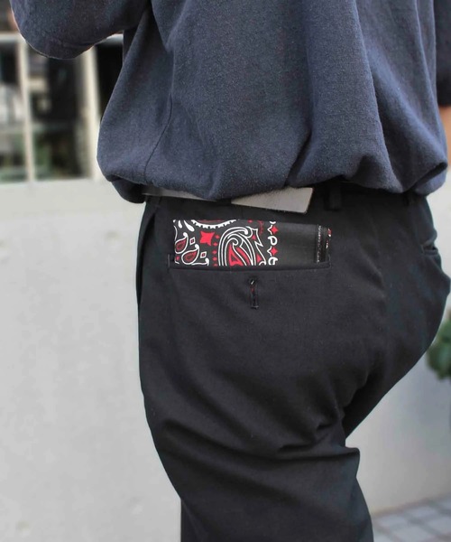 HAV-A-HANK（ハバハンク ）の「【HAV-A-HANK】ハバハンク ペイズリー柄バンダナ MADE IN USA NBA-0001（バンダナ/スカーフ・メンズ・オリーブ/サックスブルー/ブラック×レッド/グレー/ターコイズブルー/シルバー/ブラウン/レッド/ピンク/ライム/グリーン/バーガンディー/ベージュ/ネイビー/オレンジ/ダークネイビー/ロイヤルブルー/ブラック/ホワイト・FREE）」の3枚目の写真