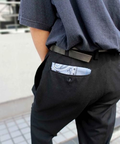 HAV-A-HANK（ハバハンク ）の「【HAV-A-HANK】ハバハンク ペイズリー柄バンダナ MADE IN USA NBA-0001（バンダナ/スカーフ・メンズ・オリーブ/サックスブルー/ブラック×レッド/グレー/ターコイズブルー/シルバー/ブラウン/レッド/ピンク/ライム/グリーン/バーガンディー/ベージュ/ネイビー/オレンジ/ダークネイビー/ロイヤルブルー/ブラック/ホワイト・FREE）」の11枚目の写真