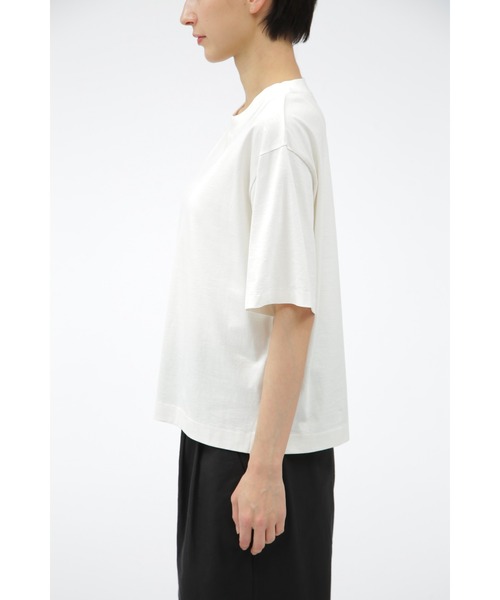 【タグ付き】MARGARET HOWELL白T_マーガレットハウエル新品 セール】COTTON VOILE JERSEY（Tシャツ/カットソー）｜MARGARET