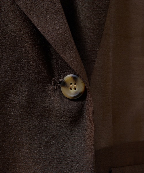 COLONY 2139（コロニートゥーワンスリーナイン）の「シアー半袖テーラードジャケット（テーラードジャケット・レディース・ブラウン/ブラック・FREE）」の14枚目の写真