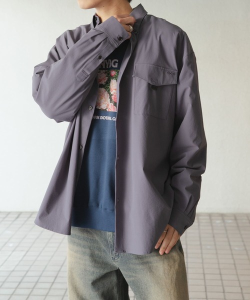 SENSE OF PLACE by URBAN RESEARCH(センスオブプレイスバイアーバンリサーチ)の「リップストップフィッシングシャツ(シャツ/ブラウス・メンズ・ブラック/アイボリー/ブルー・MEDIUM/LARGE)」の12枚目の写真