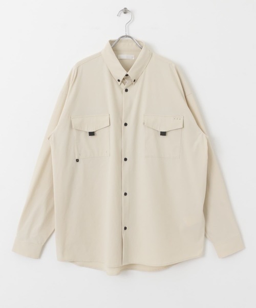 SENSE OF PLACE by URBAN RESEARCH(センスオブプレイスバイアーバンリサーチ)の「リップストップフィッシングシャツ(シャツ/ブラウス・メンズ・ブラック/アイボリー/ブルー・MEDIUM/LARGE)」の18枚目の写真