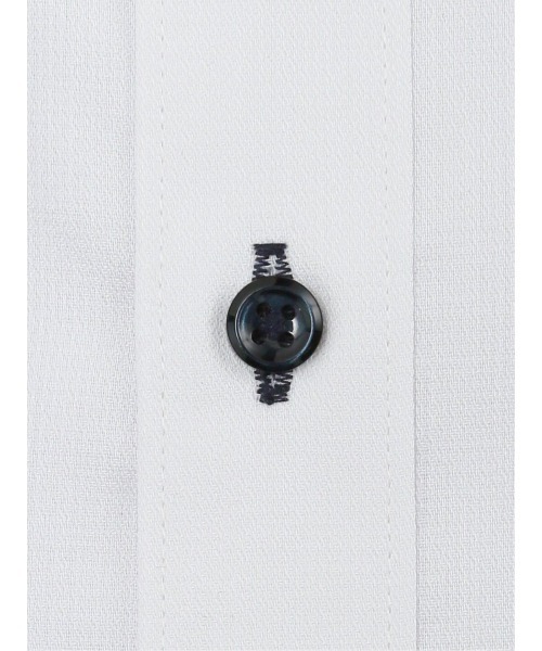 m.f.editorial（エムエフエディトリアル）の「【形態安定 吸水速乾】m.f.エディトリアル メンズ ボタンダウン ビジネスドレス 長袖シャツ（シャツ/ブラウス・メンズ・ホワイト・首回り41cm-裄丈82cm/首回り39cm-裄丈80cm/首回り39cm-裄丈84cm/首回り41cm-裄丈86cm/首回り43cm-裄丈86cm/首回り37cm-裄丈80cm/首回り45cm-裄丈86cm/首回り43cm-裄丈82cm）」の5枚目の写真