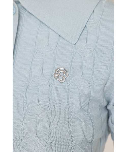 再入荷】CABLE POLO KNIT TOPS ケーブル ポロ ニット トップス