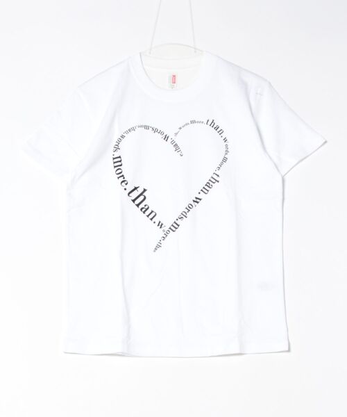 Lace Ladies(レースレディース)の「ハート ロゴプリント オーバーサイズ 半袖 Tシャツ(Tシャツ/カットソー・レディース・ホワイト/ダークグレー/ブラック・M/XL)」の11枚目の写真