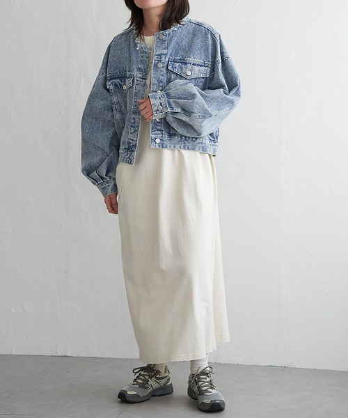 VENCEEXCHANGE（ヴァンスエクスチェンジ）の「刺繍カレッジTワンピース（ワンピース・レディース・アイボリー/チャコール・FREE）」の12枚目の写真