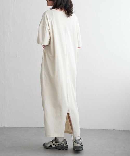 VENCEEXCHANGE（ヴァンスエクスチェンジ）の「刺繍カレッジTワンピース（ワンピース・レディース・アイボリー/チャコール・FREE）」の9枚目の写真