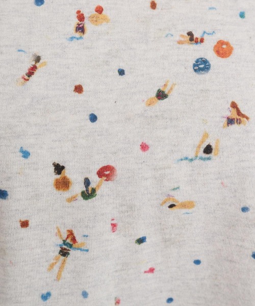 l'atelier du savon(アトリエドサボン)の「●夏のひととき スケッチTシャツ(Tシャツ/カットソー・レディース・ホワイト/オートミール・FREE)」の4枚目の写真