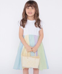 SHIPS | SHIPS KIDS:100～130cm / パネル 切替 ワンピース(ワンピース)