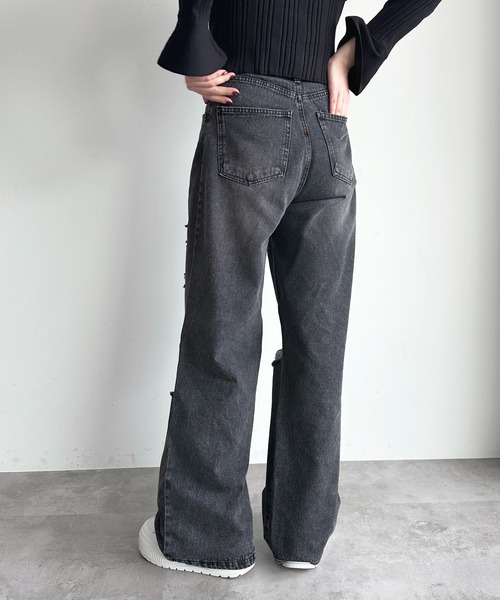 apres jour（アプレジュール）の「【4サイズ展開】アソートハイウエストワイドデニム（デニムパンツ・レディース・ブルー系その他/ブルー/グレー/ブラック系その他/グレー系その他・X-SMALL/LARGE/MEDIUM/SMALL）」の21枚目の写真