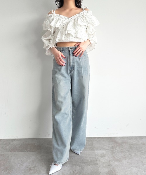 apres jour（アプレジュール）の「【4サイズ展開】アソートハイウエストワイドデニム（デニムパンツ・レディース・ブルー系その他/ブルー/グレー/ブラック系その他/グレー系その他・X-SMALL/LARGE/MEDIUM/SMALL）」の10枚目の写真