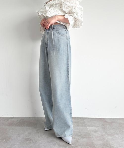 apres jour（アプレジュール）の「【4サイズ展開】アソートハイウエストワイドデニム（デニムパンツ・レディース・ブルー系その他/ブルー/グレー/ブラック系その他/グレー系その他・X-SMALL/LARGE/MEDIUM/SMALL）」の18枚目の写真