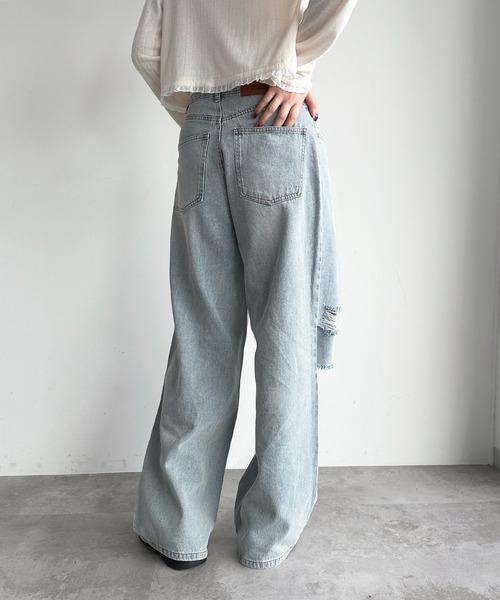 apres jour（アプレジュール）の「【4サイズ展開】アソートハイウエストワイドデニム（デニムパンツ・レディース・ブルー系その他/ブルー/グレー/ブラック系その他/グレー系その他・X-SMALL/LARGE/MEDIUM/SMALL）」の7枚目の写真