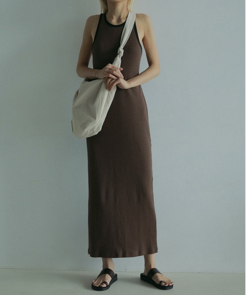 セール】Bicolor Rib Onepiece（ワンピース）｜anuke（アンヌーク）の  