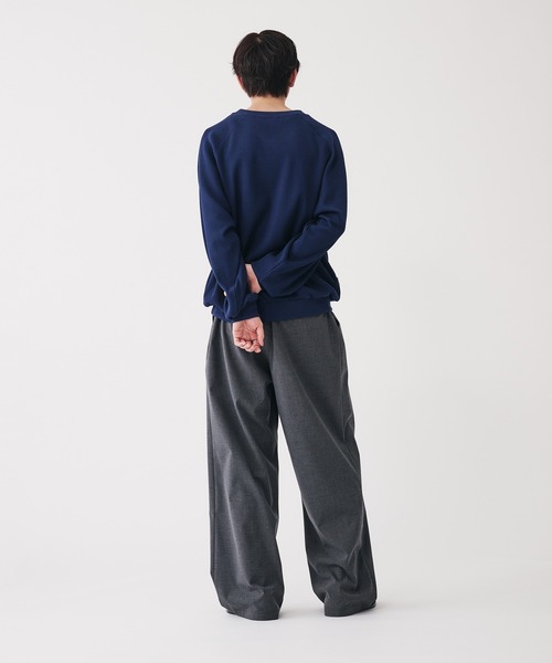 Adoon plain(アドーンプレーン)の「Shallow V-neck Thermal T-shrt / 浅VネックサーマルTシャツ(Tシャツ/カットソー・メンズ・ネイビー/ライトグレー・MEDIUM/LARGE)」の5枚目の写真