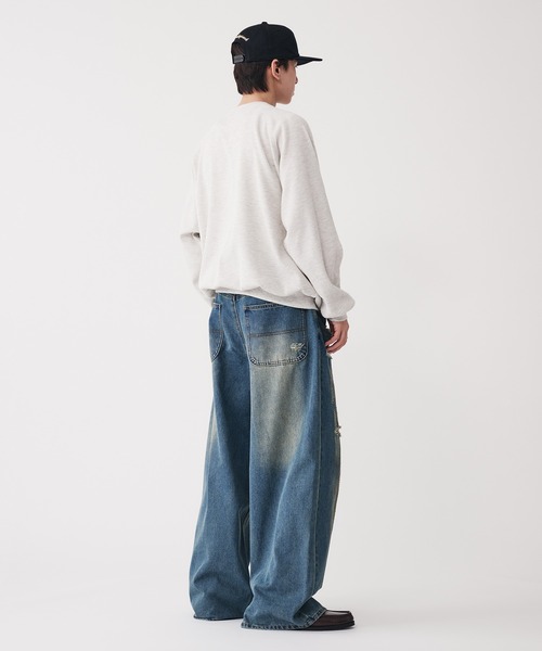 Adoon plain(アドーンプレーン)の「Shallow V-neck Thermal T-shrt / 浅VネックサーマルTシャツ(Tシャツ/カットソー・メンズ・ネイビー/ライトグレー・MEDIUM/LARGE)」の21枚目の写真