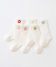 mosox（モソックス）の「[MOSOX]お花のキッズソックス6足セット（ソックス/靴下）」