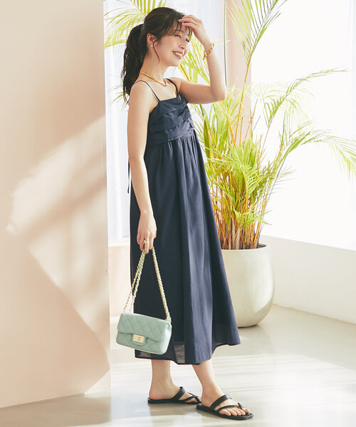 La boutique BonBon シアードッキングドロストスリーブワンピース シアードッキングドロストスリーブワンピース | La boutique