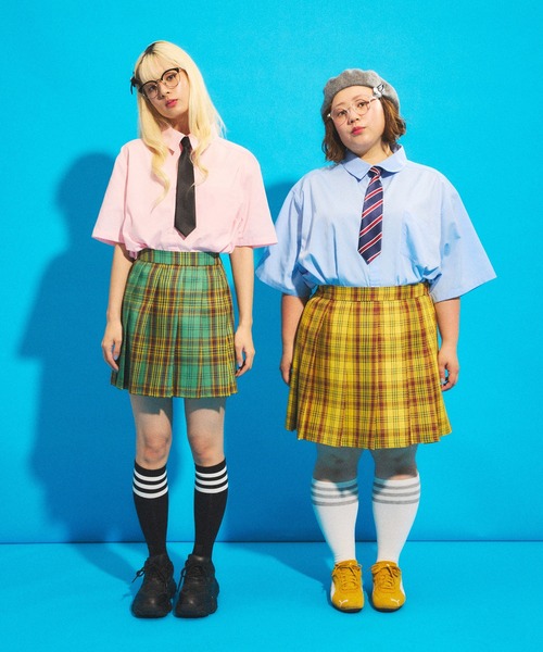 PUNYUS（プニュズ）の「半袖カラーシャツ（シャツ/ブラウス・メンズ・ブルー/ピンク/ホワイト・1/2/3/4）」の16枚目の写真