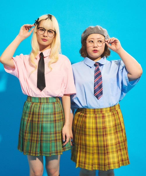 PUNYUS（プニュズ）の「半袖カラーシャツ（シャツ/ブラウス・メンズ・ブルー/ピンク/ホワイト・1/2/3/4）」の19枚目の写真