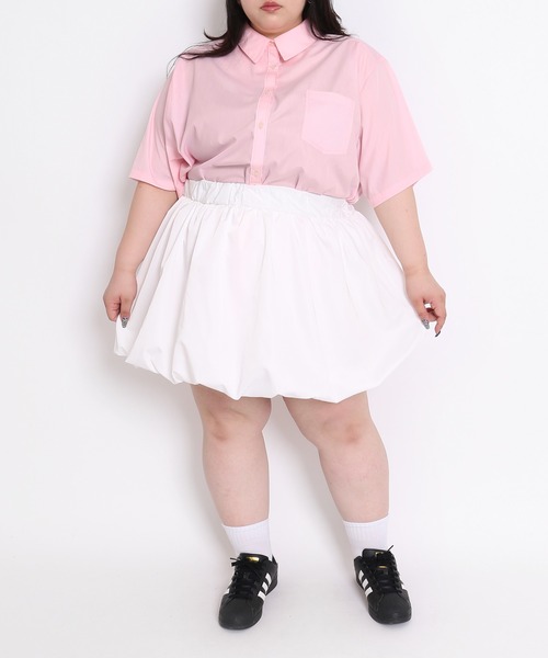 PUNYUS（プニュズ）の「半袖カラーシャツ（シャツ/ブラウス・メンズ・ブルー/ピンク/ホワイト・1/2/3/4）」の5枚目の写真