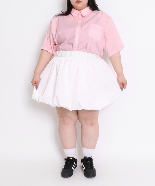 PUNYUS（プニュズ）の「半袖カラーシャツ（シャツ/ブラウス・メンズ・ブルー/ピンク/ホワイト・1/2/3/4）」の6枚目の写真