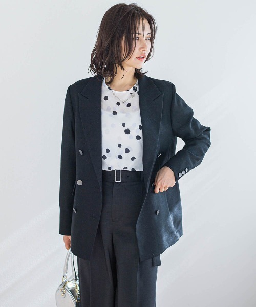 LAUTREAMONT(ロートレアモン)の「ランダムドットプリントブラウス≪洗濯機で洗える≫(シャツ/ブラウス・レディース・ホワイト系その他/イエロー系その他・9号)」の12枚目の写真