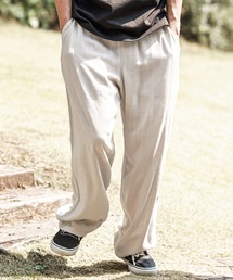 mp13596- Linen Rayon Wide Straight Pants ワイドストレートパンツ