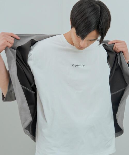 THE SHOP TK (ザ ショップ ティーケー )の「フェイクスウェードアンサンブルカーディガン【五分袖カーディガン+半袖Tシャツセットアイテム】(カーディガン/ボレロ・メンズ・ブラウン系その他/グレー/ネイビー・02/03/04)」の7枚目の写真