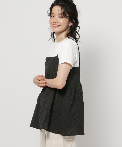 niko and...（ニコアンド）の「ドビーワッシャーキャミソール（キャミソール・レディース・ブラック/オフホワイト・FREE）」の20枚目の写真