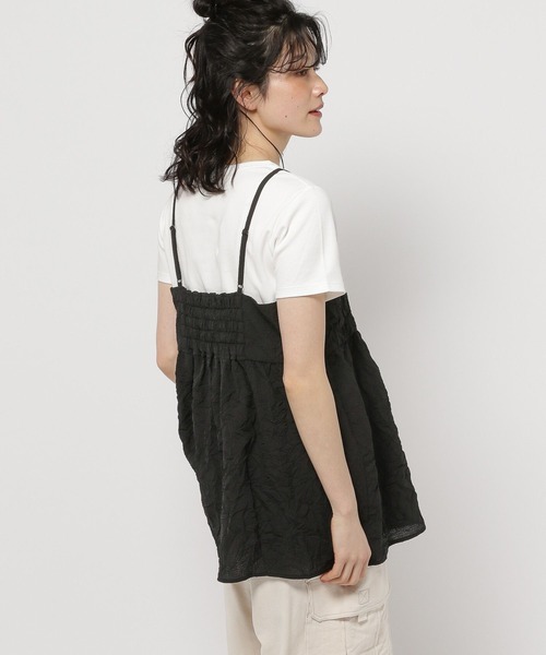 niko and...（ニコアンド）の「ドビーワッシャーキャミソール（キャミソール・レディース・ブラック/オフホワイト・FREE）」の21枚目の写真