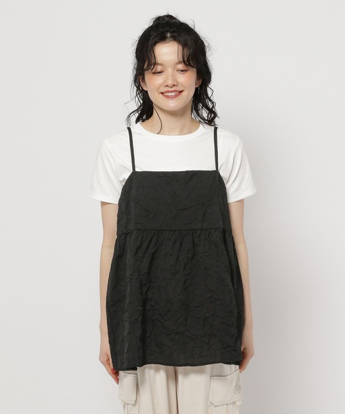 niko and...（ニコアンド）の「ドビーワッシャーキャミソール（キャミソール・レディース・ブラック/オフホワイト・FREE）」の22枚目の写真