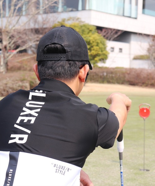 LUXE/R GOLF(ラグジュ ゴルフ)の「(RM)【LUXE/R GOLF】COOL & DRY ストレッチ スムース バイカラー ポロシャツ(ポロシャツ・メンズ・チャコールグレー×ブラック/ブラック×ホワイト/ホワイト×ネイビー・XL/L/M)」の5枚目の写真