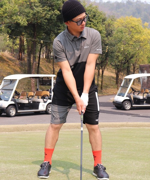 LUXE/R GOLF(ラグジュ ゴルフ)の「(RM)【LUXE/R GOLF】COOL & DRY ストレッチ スムース バイカラー ポロシャツ(ポロシャツ・メンズ・チャコールグレー×ブラック/ブラック×ホワイト/ホワイト×ネイビー・XL/L/M)」の11枚目の写真