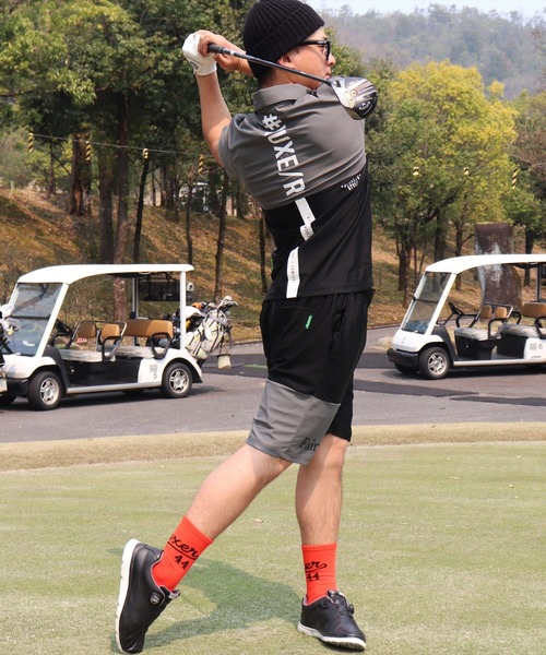 LUXE/R GOLF(ラグジュ ゴルフ)の「(RM)【LUXE/R GOLF】COOL & DRY ストレッチ スムース バイカラー ポロシャツ(ポロシャツ・メンズ・チャコールグレー×ブラック/ブラック×ホワイト/ホワイト×ネイビー・XL/L/M)」の13枚目の写真