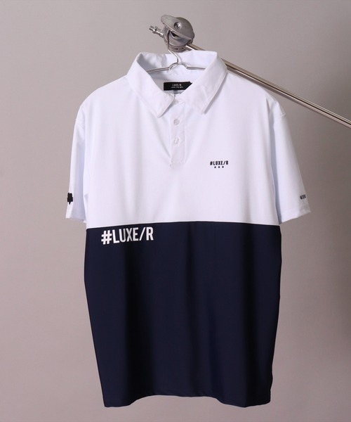 LUXE/R GOLF(ラグジュ ゴルフ)の「(RM)【LUXE/R GOLF】COOL & DRY ストレッチ スムース バイカラー ポロシャツ(ポロシャツ・メンズ・チャコールグレー×ブラック/ブラック×ホワイト/ホワイト×ネイビー・XL/L/M)」の18枚目の写真