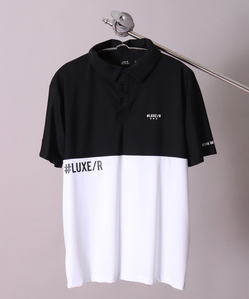 LUXE/R GOLF(ラグジュ ゴルフ)の「(RM)【LUXE/R GOLF】COOL & DRY ストレッチ スムース バイカラー ポロシャツ(ポロシャツ・メンズ・チャコールグレー×ブラック/ブラック×ホワイト/ホワイト×ネイビー・XL/L/M)」の19枚目の写真