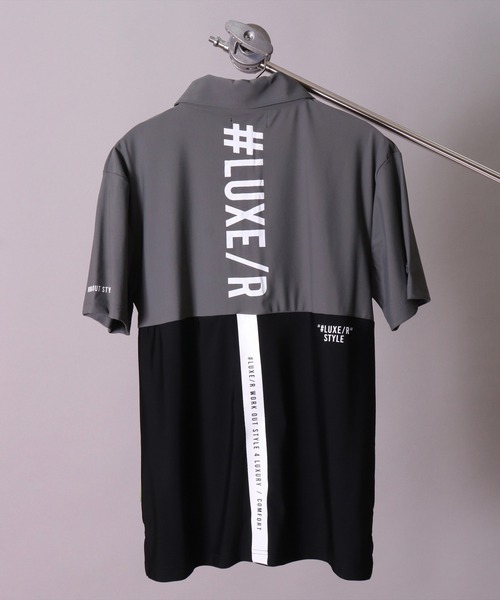 LUXE/R GOLF(ラグジュ ゴルフ)の「(RM)【LUXE/R GOLF】COOL & DRY ストレッチ スムース バイカラー ポロシャツ(ポロシャツ・メンズ・チャコールグレー×ブラック/ブラック×ホワイト/ホワイト×ネイビー・XL/L/M)」の21枚目の写真