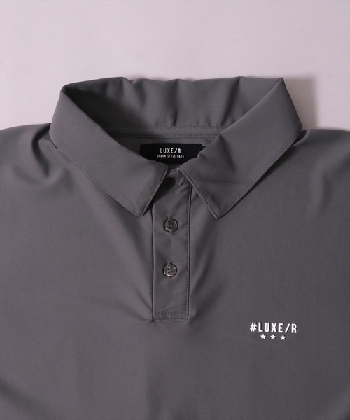 LUXE/R GOLF(ラグジュ ゴルフ)の「(RM)【LUXE/R GOLF】COOL & DRY ストレッチ スムース バイカラー ポロシャツ(ポロシャツ・メンズ・チャコールグレー×ブラック/ブラック×ホワイト/ホワイト×ネイビー・XL/L/M)」の22枚目の写真